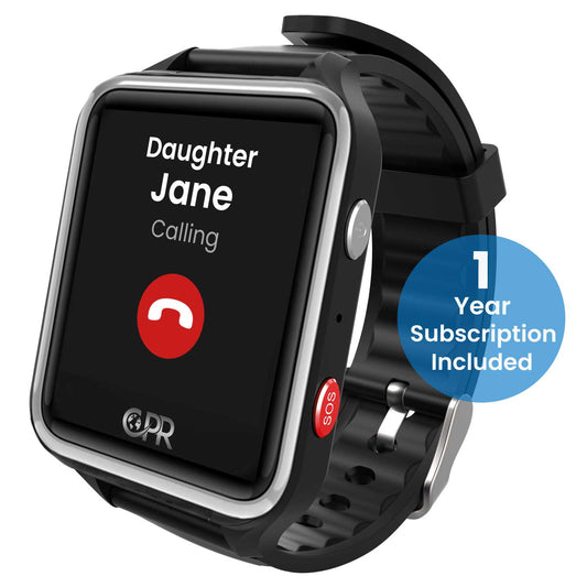 CPR Guardian One Touch SOS Personal Alarm Watch, Simple to Use, No App, No GPS, No Fall Detection (All-inclusive 1-Year Plan)