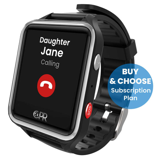CPR Guardian One Touch SOS Personal Alarm Watch, Simple to Use, No App, No GPS, No Fall Detection (Service Plan Needed)
