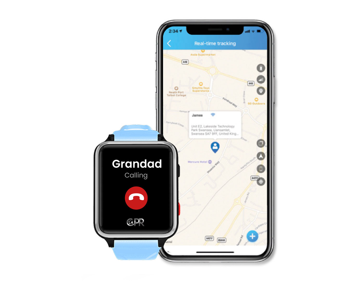 CPR Guardian Adventure for Kids with Real-Time Tracking, GPS Trail Logging, Two-Way Phone Calling, Emergency SOS (All-inclusive 1-Year Plan)