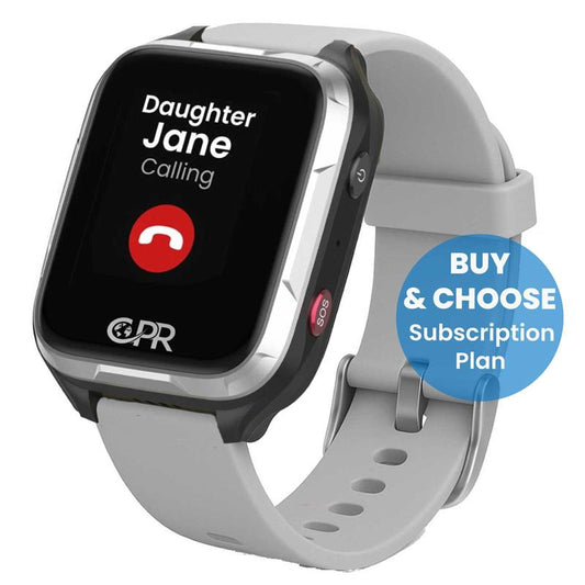 CPR Guardian Active Personal Alarm Watch with Emergency SOS Button, Pinpoint GPS Location Tracking, Two-Way Calling, Health Monitoring and Medical Reminders (Service Plan Needed)
