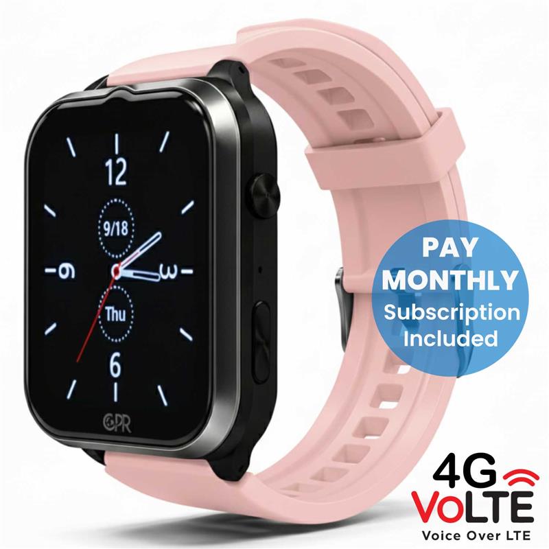 CPR Guardian IV Pro Personal Alarm Watch with Emergency SOS Button, Pinpoint GPS Location Tracking when Outdoors, Two-Way Calling, Health Monitoring and Medical Reminders (All-inclusive 12-Month Plan)