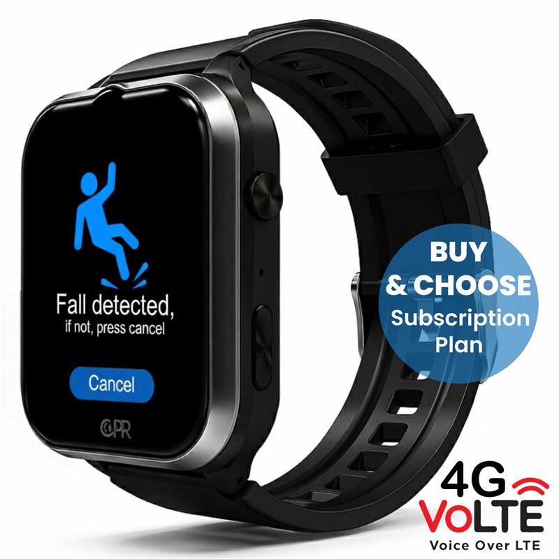CPR Guardian IV Pro – Advanced SOS Personal Alarm Watch with Fall Detection, 4G GPS Tracking, Two-Way Calling & Health Monitoring (Service Plan Required)