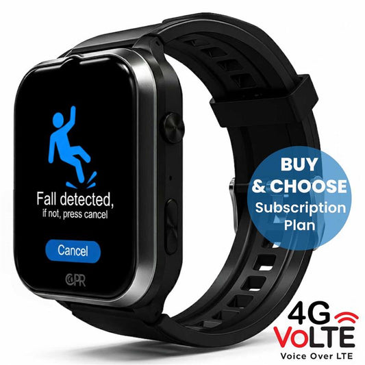 CPR Guardian IV Pro – Advanced SOS Personal Alarm Watch with Fall Detection, 4G GPS Tracking, Two-Way Calling & Health Monitoring (Service Plan Required)