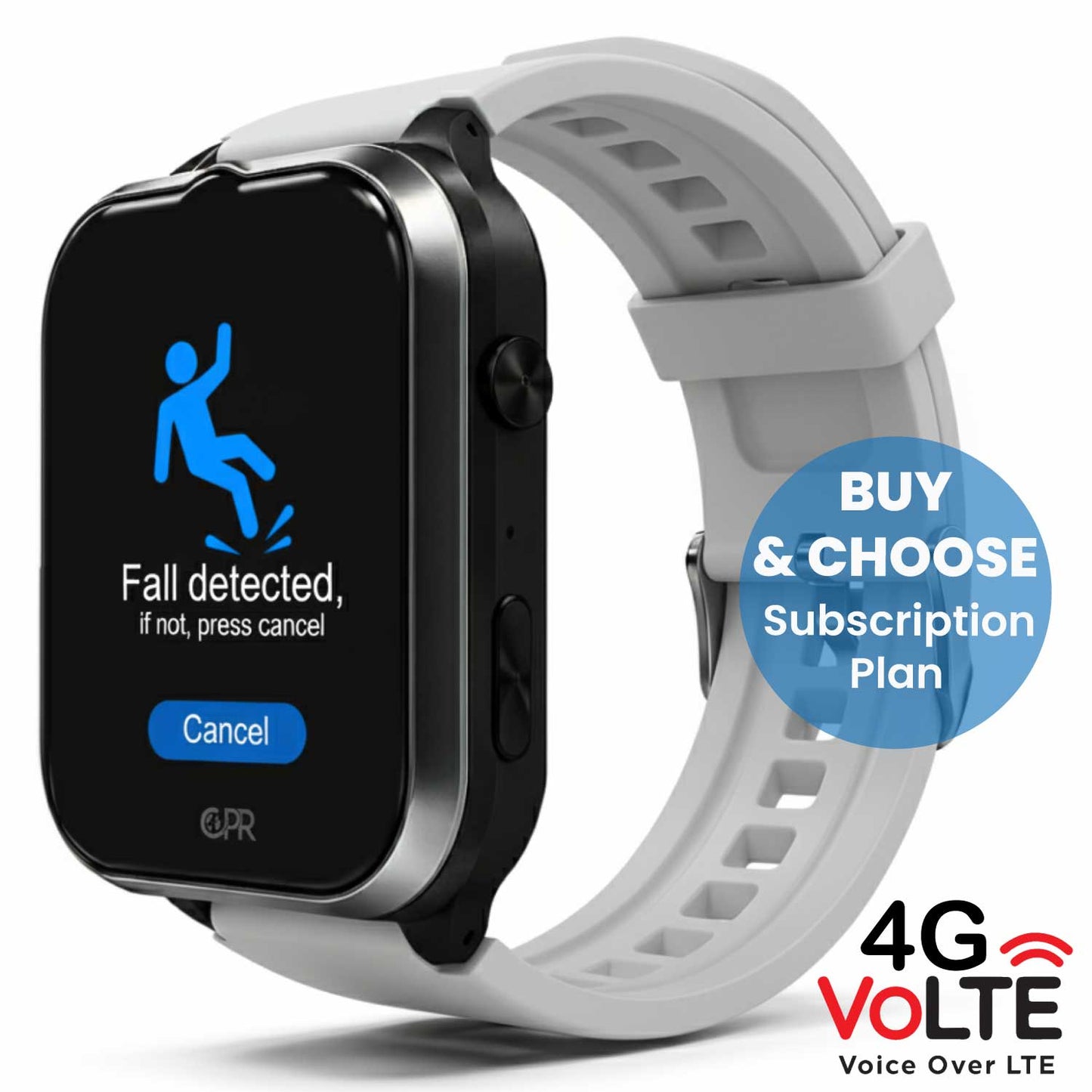 CPR Guardian IV Pro – Advanced SOS Personal Alarm Watch with Fall Detection, 4G GPS Tracking, Two-Way Calling & Health Monitoring (Service Plan Required)