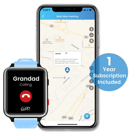 CPR Guardian Adventure for Kids with Real-Time Tracking, GPS Trail Logging, Two-Way Phone Calling, Emergency SOS (All-inclusive 1-Year Plan)