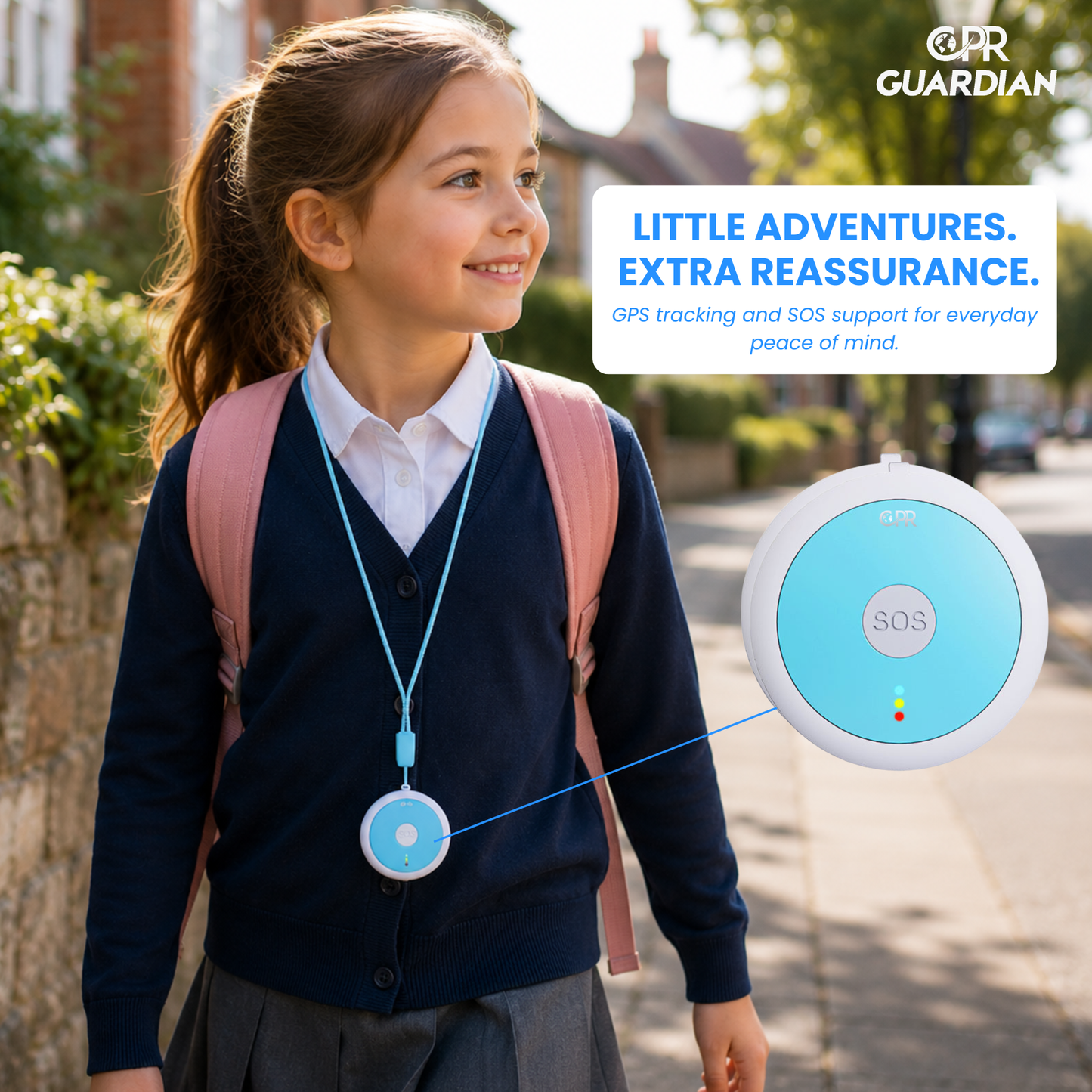 CPR Guardian Pendant Alarm with SOS, GPS, 4G Emergency Alert Button with Two-Way Calling & Live Location Tracking